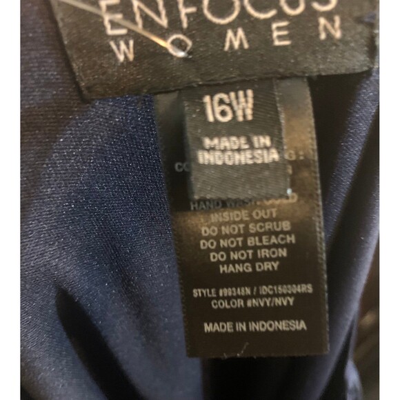 En Focus NEW Formal Blue Dress Women’s Sequin Rosette Empire Ruched - Picture 6 of 7